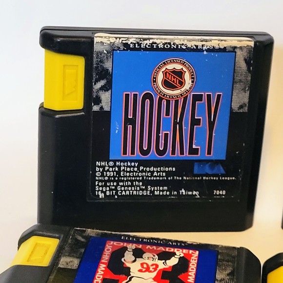 VTG Sega Genesis EA Sports Games Lot Of 4. Madden 92/93 Hockey. NOT TESTED. - Picture 5 of 12